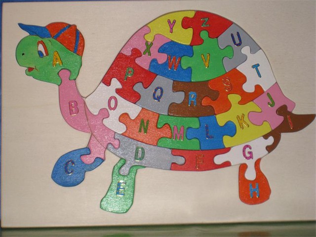 puzzle alphabet tortue